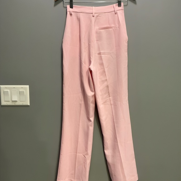 Bardot High-Waisted Pink Pleated Trousers - Size XS (US 2) - Picture 5 of 7